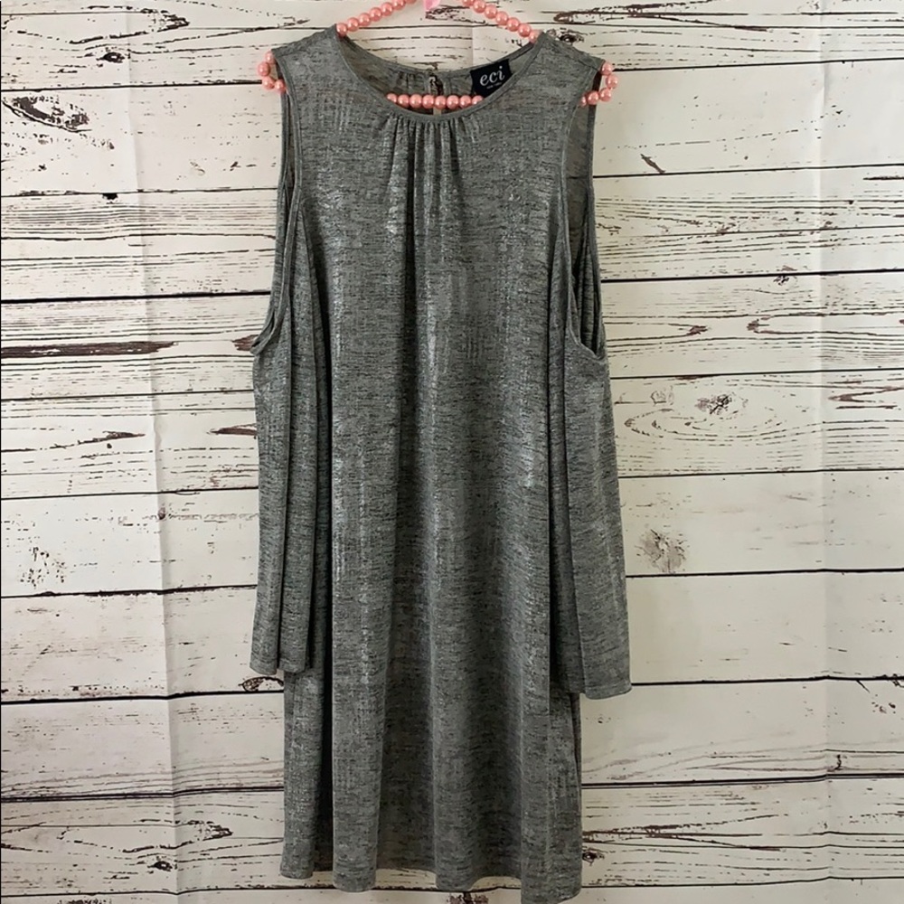 eci New York silver dress
